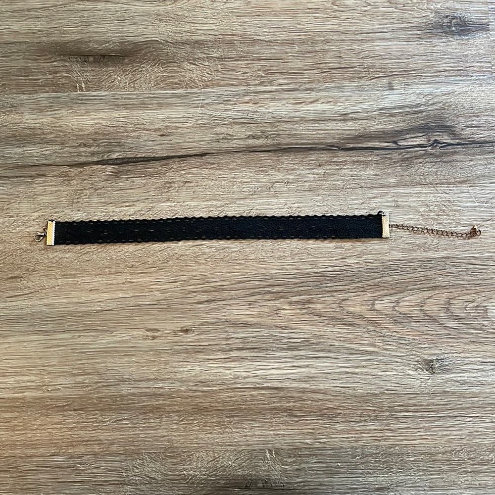 Charming Charlie Black Lace Choker Necklace - Picture 2 of 7